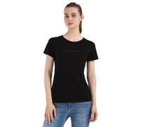 Calvin Klein Women’s Short Sleeve Slim Fit Institutional Graphic T-Shirt, Black (Ck Black), XXL