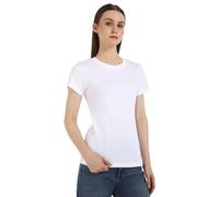 Calvin Klein Women’s Short Sleeve Slim Fit Institutional Graphic T-Shirt, White (Bright White), M