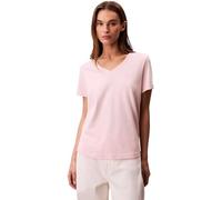 Calvin Klein Women’s Short Sleeve V-Neck Archive Jersey T-Shirt, Pink (Potpourri), M