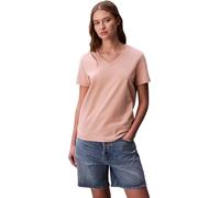 Calvin Klein Women’s Short Sleeve V-Neck Archive Jersey T-Shirt, Pink (Tuscan Wind), M