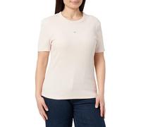 Calvin Klein Jeans T shirt WOVEN LABEL RIB FITTED TEE in Pink EU M