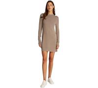 Calvin Klein Women’s Smooth Yarn Knee Length Jumper Dress, Beige (Taupe Gray), S