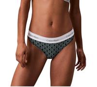 Calvin Klein Women’s Stretch Thong, Green (Bijou Modern Emblem Outline+Stratif), XL