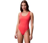 Calvin Klein Women’s Swimsuit Scoop Back One Piece Backless, Pink (Punch Pink), M