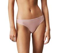 Calvin Klein Womens 000QF6816E Sheer Marquisette Thong - Beige Nylon - Size 10 UK
