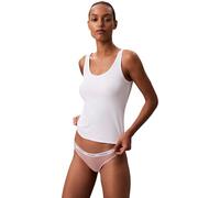 Calvin Klein Women’s Thong with Logo Waistband, Pink (Subdued), XL