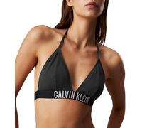 Calvin Klein Women’s Triangle Bikini Top with Removable Padding, Black (Black), L