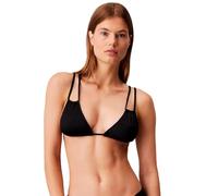 Calvin Klein Women’s Triangle Bikini Top with Removable Padding, Black (Pvh Black), S