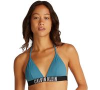 Calvin Klein Women’s Triangle Bikini Top with Removable Padding, Blue (Storm Blue), S