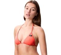 Calvin Klein Women’s Triangle Bikini Top with Removable Padding, Orange (Dazzling Coral), L