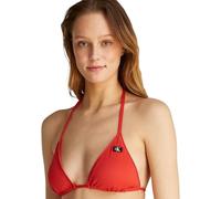 Calvin Klein Women’s Triangle Bikini Top with Removable Padding, Red (Flaming Chili), XS