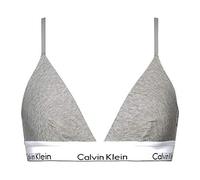 Calvin Klein Women’s Triangle Bralette with Removable Padding, Grey (Grey Heather), M