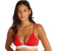 Calvin Klein Women’s Triangle Bralette with Removable Padding, Red (Molten), XS