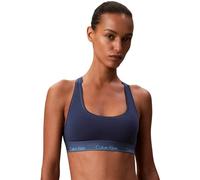 Calvin Klein Women’s Unlined Bralette with Logo Underband, Blue (Dark Denim), L