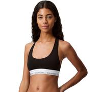 Calvin Klein - Women's Bralette - Modern Cotton - 53% Cotton 35% Modal 12% Elastane - Black - Cotton Modal Blend - Racerback Styling - Unlined