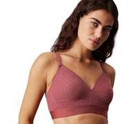 Calvin Klein Women’s Unlined Stretch Maternity Nursing Bralette, Red (Apple Butter), M