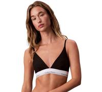 Calvin Klein Women’s Unlined Triangle Bralette with Logo Underband, Black (Black), XS