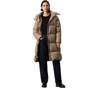 Calvin Klein Women’s Water-Repellent Long Down Puffer Coat, Beige (Brindle), XL