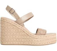 Calvin Klein Women’s Wedge Espadrilles 70 Webbing with Ankle Straps, Beige (Nomad), 7