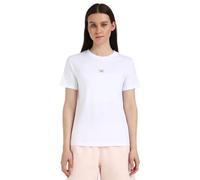 Calvin Klein Women’s Woven Label Regular Fit Jersey T-Shirt, White (Bright White), L