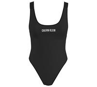 Calvin Klein Women Scoop Back One Piece Swim Suit Modern, Black (Pvh Black), XXS