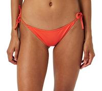 Calvin Klein Women Self-Tie Bikini Bottoms Sport, Orange (Bright Vermillion), L