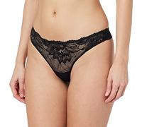 Calvin Klein Seductive Comfort Lotus Floral Thong - Black black 16 (XL)