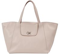 Calvin Klein Women Tote Bag Re-Lock Shopper Medium, Grey (Shadow Gray), One Size