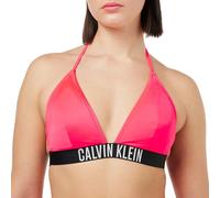 Calvin Klein Women Triangle Bikini Top Self-Tie, Red (Signal Red), XL