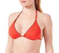 Calvin Klein Women Triangle Cup Bikini Top Padded, Red (Cajun Red), S