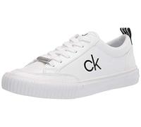 Calvin Klein Women's 142 Sneaker, White, 3 UK