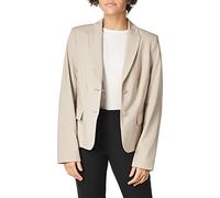 Calvin Klein Women's 2 Button Suit Jacket, Khaki, 8