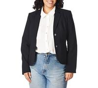 Calvin Klein Women's 2 Button Suit Jacket, Navy, 14