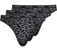 Calvin Klein LACE 3 Pack Bikini Womens Multicoloured - Large