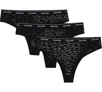 Calvin Klein Women's 3 Pack Low Rise Brazilian Briefs Underwear, Black (Black/Black/Black), 3XL