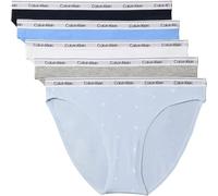 Calvin Klein Women BIKINI 5PK BLUE (SHORELINE/BLUE DESCENT/WHITE/GRE) M