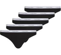 Calvin Klein Women's 5 Pack Low Rise Bikini Briefs Underwear, Multicolor (Black/Black/Black/Black/Black), S