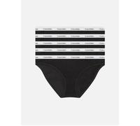 Calvin Klein Women's 5-Pack Modern Logo Bikini Briefs, Black/white - Size: M