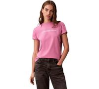 Calvin Klein Women's A- INST. Logo Classic TEE SS LV047C912G Graphic Tees, Pink (Raspberry Cream), S