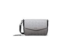 Calvin Klein Women's Ava Novelty Demi Shoulder Bag, Black Multi Perf Logo, One Size