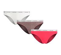 Calvin Klein Women's BIKINI 3PK 000QD5207E Bikini, Pink (INNUENDO/STENCIL HEART+DARK BERRY/C), L