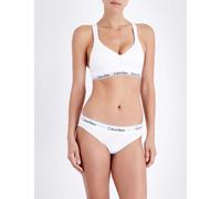 Calvin Klein Womens Black Modern Lift Cotton-jersey Bralette M
