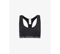Calvin Klein Womens Black Modern Logo-print Stretch-woven Bra Xl