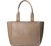 Calvin Klein Women's BOLD CK MEDIUM TOTE LV04F3218G Tote, Brown (Desert Taupe), One Size