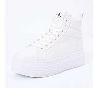 Calvin Klein Women's Bold Retro Platform Trainers, White (Triple Bright White), 3