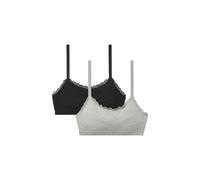 Calvin Klein Women's Bralette 2 Pack Black / Grey Heather | Size: Small Calvin Klein Multicolor S