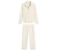 Calvin Klein Women's Brushed Jersey Pyjama Set Oatmeal Heather Medium