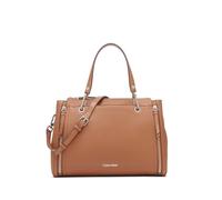 Calvin Klein Women's Bubble Lamb Novelty Organization Satchel Reyna, Core Caramel, One Size