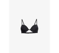 Calvin Klein Womens Calvin Klein Demi Sculpted Nylon-Blend Bra Black 38DD