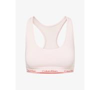 Calvin Klein Womens Calvin Klein Icon Logo-Underband Cotton and Modal-Blend Bralette Potpourri XS